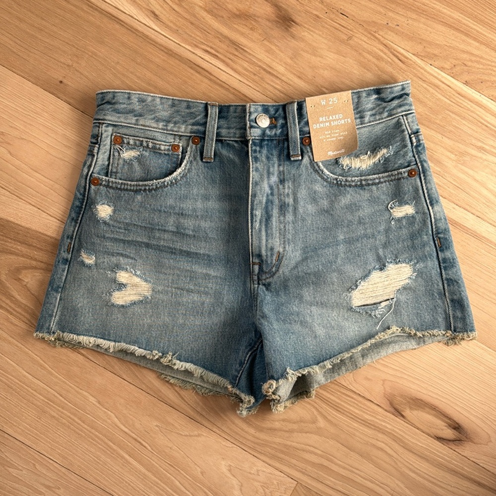 Madewell relaxed denim shorts
